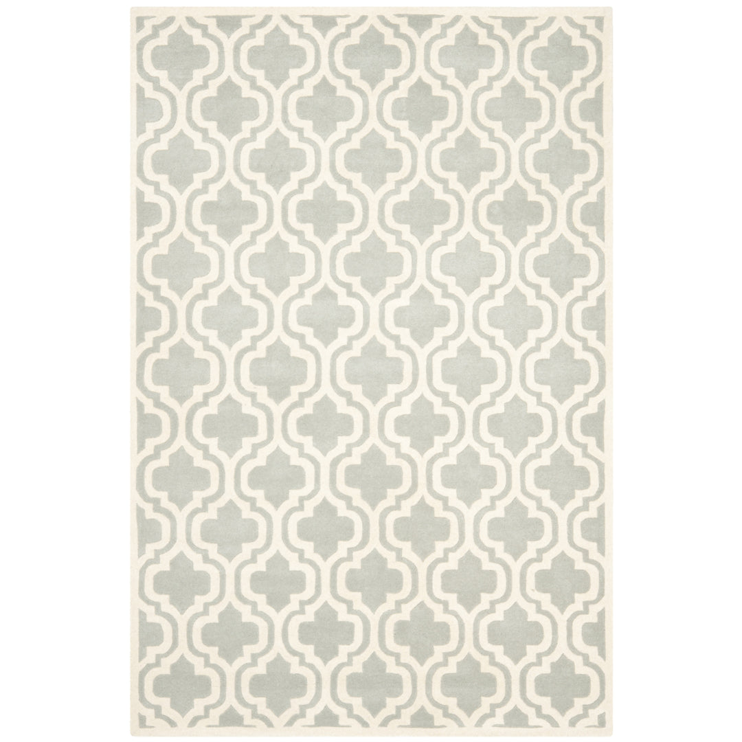 SAFAVIEH Chatham CHT727E Handmade Grey / Ivory Rug Image 7