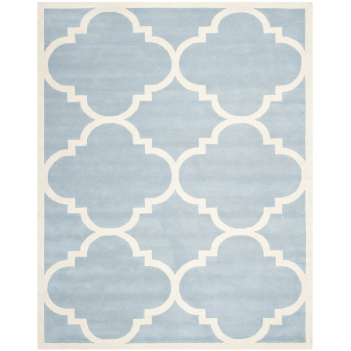 SAFAVIEH Chatham CHT730B Handmade Blue / Ivory Rug Image 1