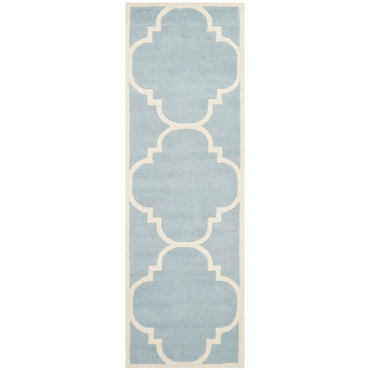 SAFAVIEH Chatham CHT730B Handmade Blue / Ivory Rug Image 3