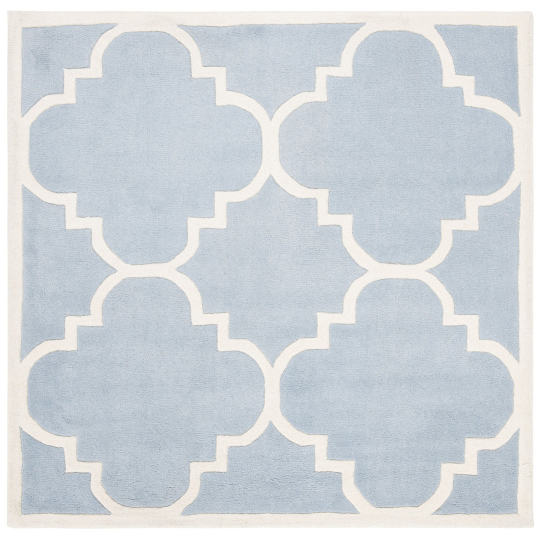 SAFAVIEH Chatham CHT730B Handmade Blue / Ivory Rug Image 7