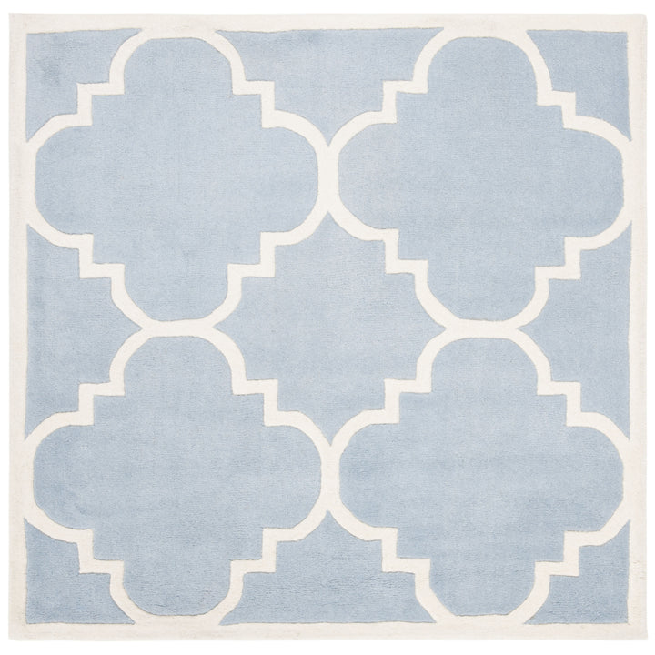 SAFAVIEH Chatham CHT730B Handmade Blue / Ivory Rug Image 7