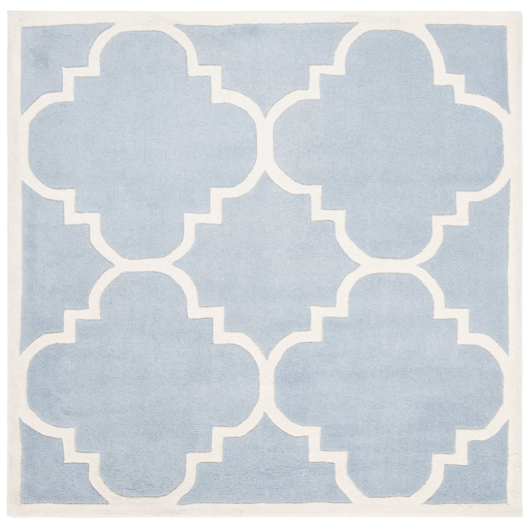 SAFAVIEH Chatham CHT730B Handmade Blue / Ivory Rug Image 1