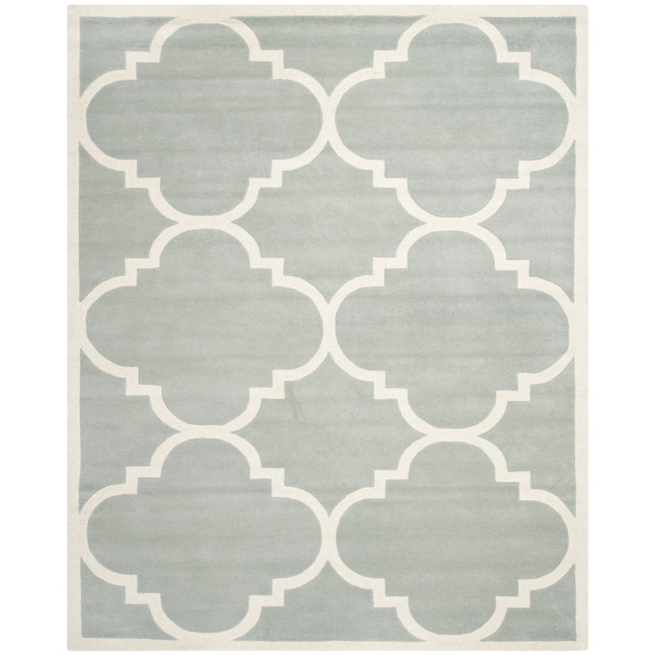 SAFAVIEH Chatham CHT730E Handmade Grey / Ivory Rug Image 1