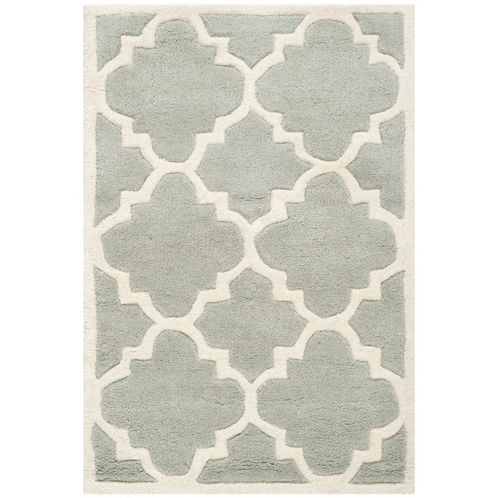 SAFAVIEH Chatham CHT730E Handmade Grey / Ivory Rug Image 2