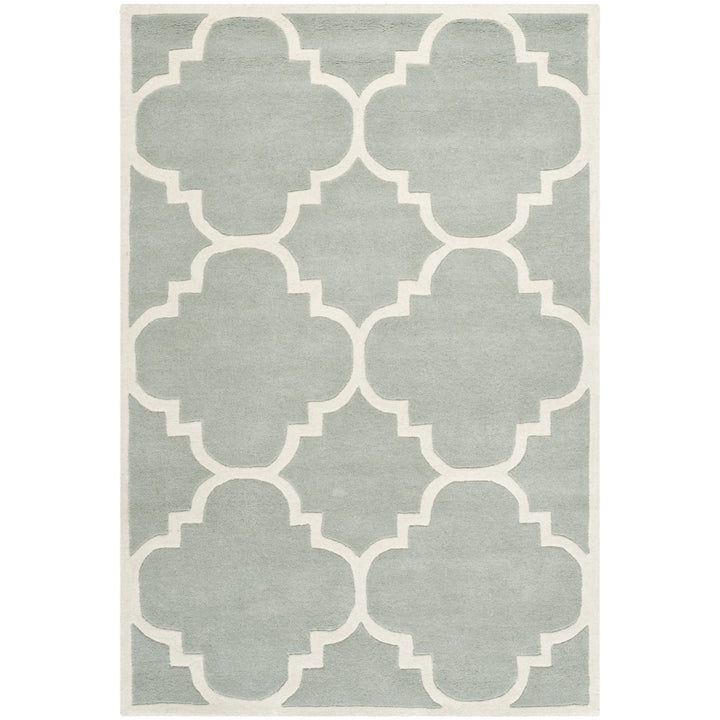 SAFAVIEH Chatham CHT730E Handmade Grey / Ivory Rug Image 6