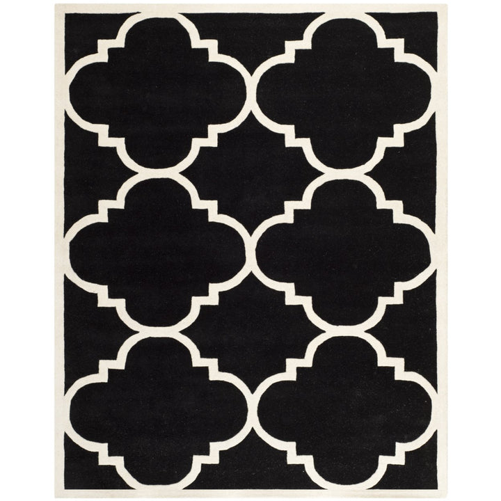 SAFAVIEH Chatham CHT730K Handmade Black / Ivory Rug Image 1