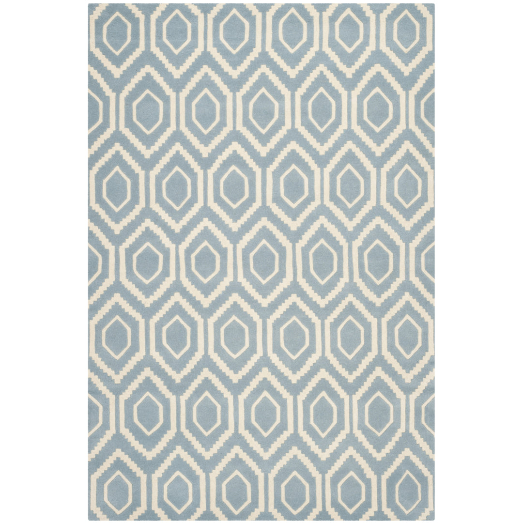 SAFAVIEH Chatham CHT731B Handmade Blue / Ivory Rug Image 1