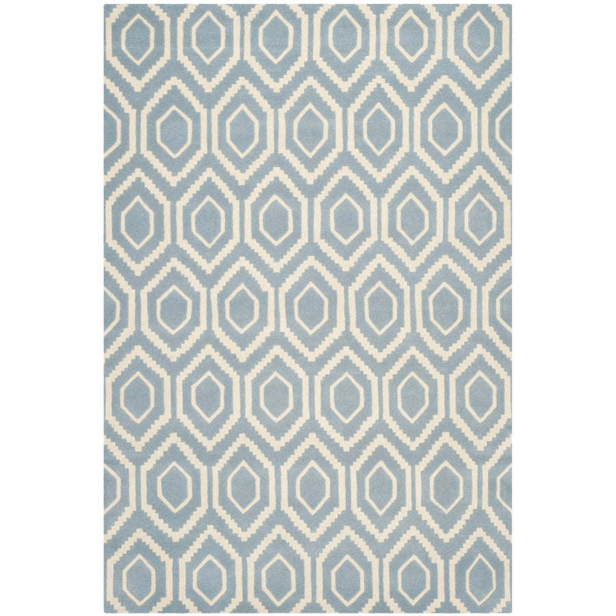 SAFAVIEH Chatham CHT731B Handmade Blue / Ivory Rug Image 1