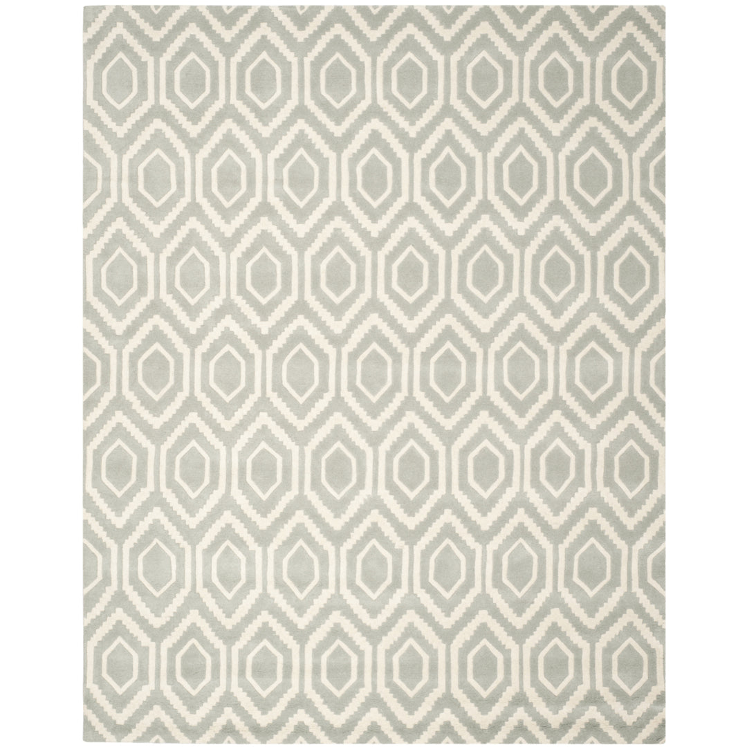 SAFAVIEH Chatham CHT731E Handmade Grey / Ivory Rug Image 1