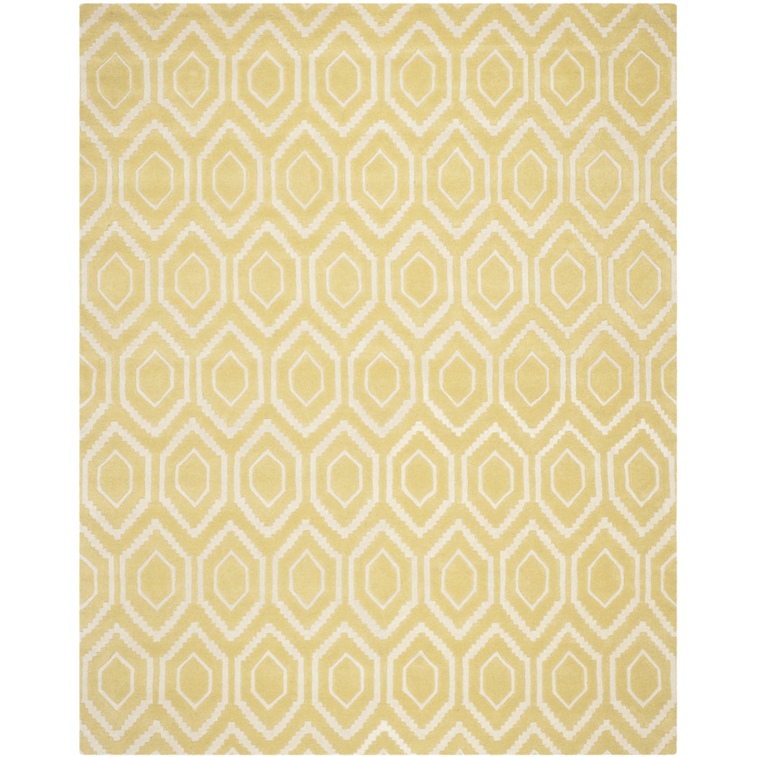 SAFAVIEH Chatham CHT731L Handmade Light Gold / Ivory Rug Image 1