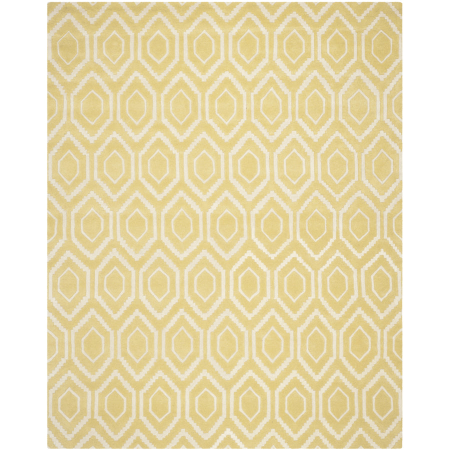 SAFAVIEH Chatham CHT731L Handmade Light Gold / Ivory Rug Image 1