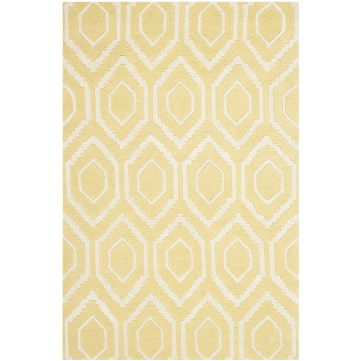 SAFAVIEH Chatham CHT731L Handmade Light Gold / Ivory Rug Image 1