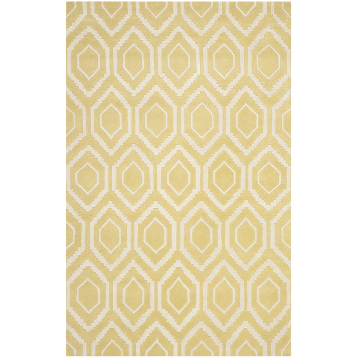 SAFAVIEH Chatham CHT731L Handmade Light Gold / Ivory Rug Image 8