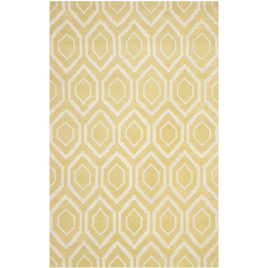 SAFAVIEH Chatham CHT731L Handmade Light Gold / Ivory Rug Image 1