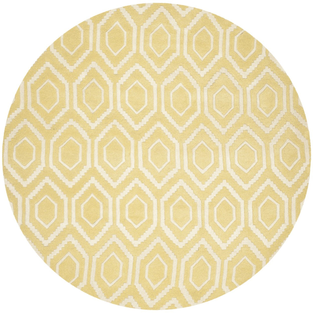 SAFAVIEH Chatham CHT731L Handmade Light Gold / Ivory Rug Image 1