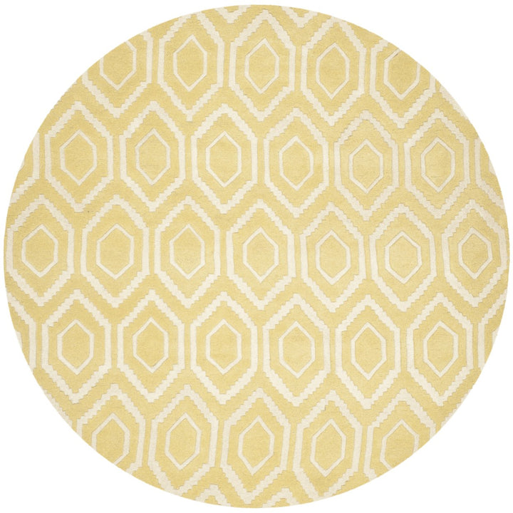 SAFAVIEH Chatham CHT731L Handmade Light Gold / Ivory Rug Image 1