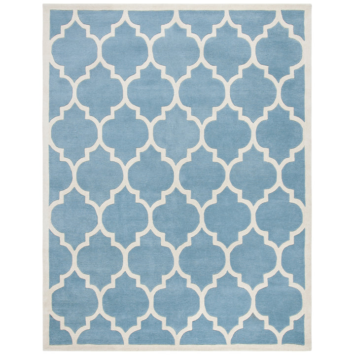 SAFAVIEH Chatham CHT733B Handmade Blue / Ivory Rug Image 1