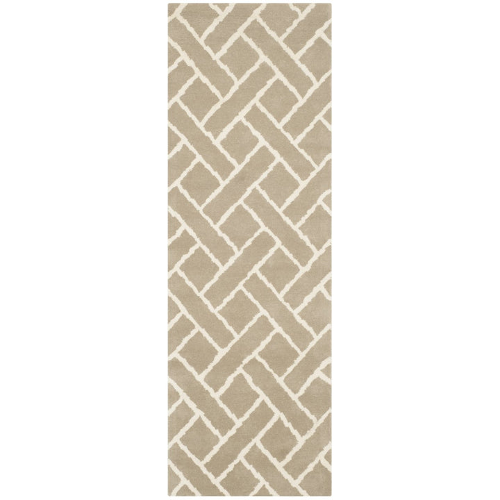 SAFAVIEH Chatham CHT757H Handmade Beige / Ivory Rug Image 1