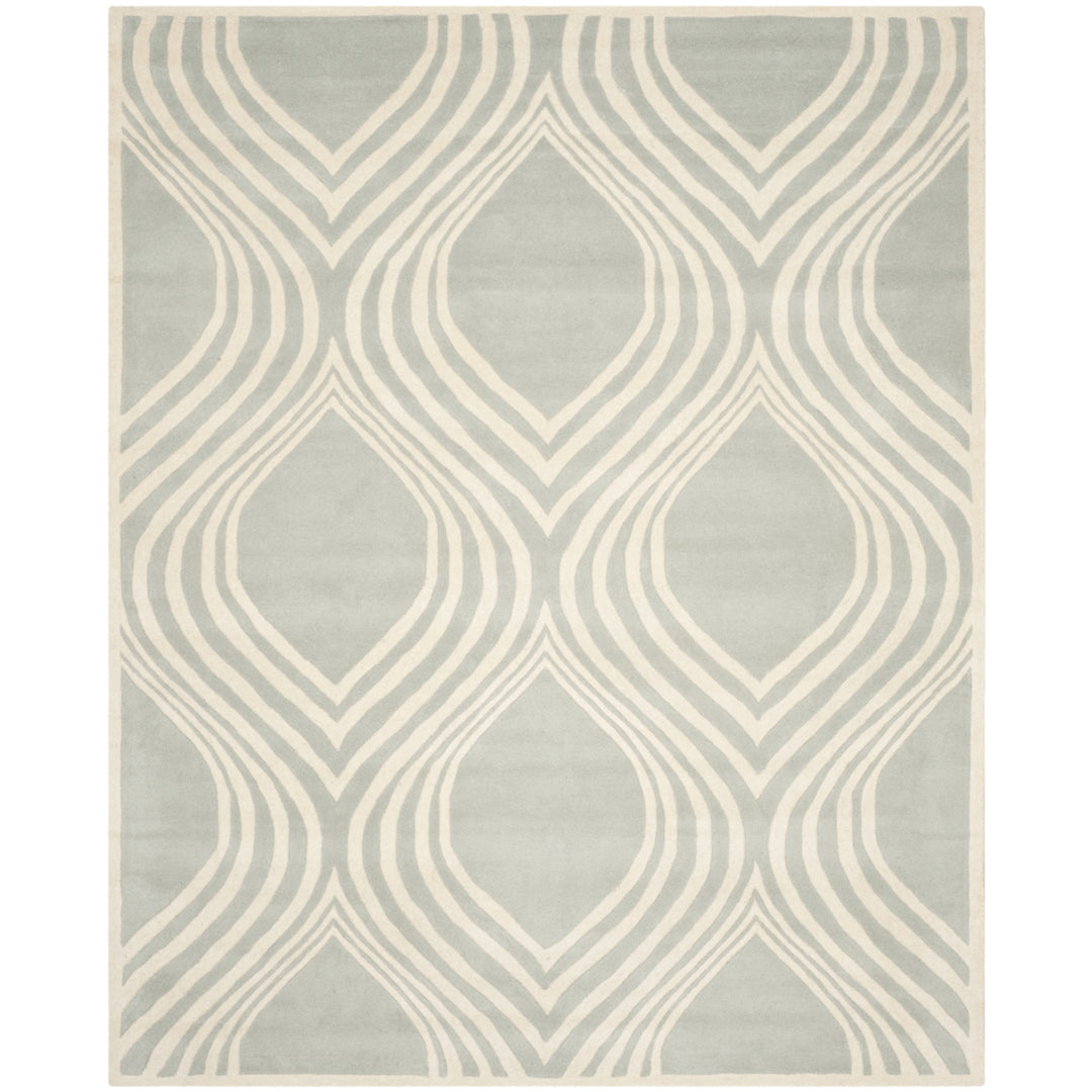 SAFAVIEH Chatham CHT758E Handmade Grey / Ivory Rug Image 1