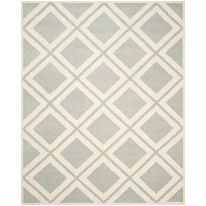 SAFAVIEH Chatham CHT759E Handmade Grey / Ivory Rug Image 1