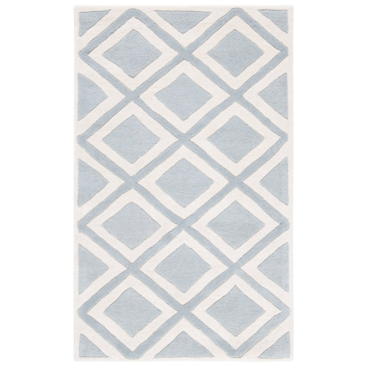 SAFAVIEH Chatham CHT759E Handmade Grey / Ivory Rug Image 10