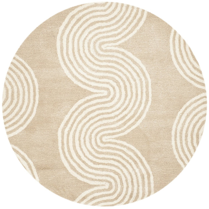 SAFAVIEH Chatham CHT761H Handmade Beige / Ivory Rug Image 4