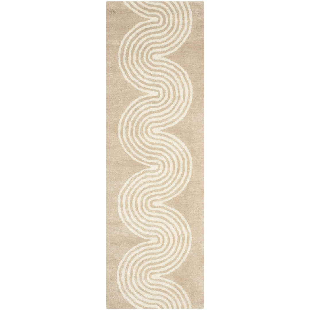 SAFAVIEH Chatham CHT761H Handmade Beige / Ivory Rug Image 5