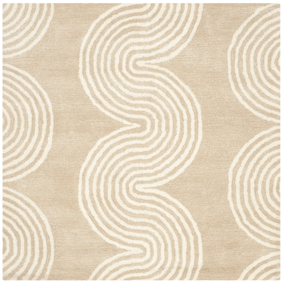 SAFAVIEH Chatham CHT761H Handmade Beige / Ivory Rug Image 6