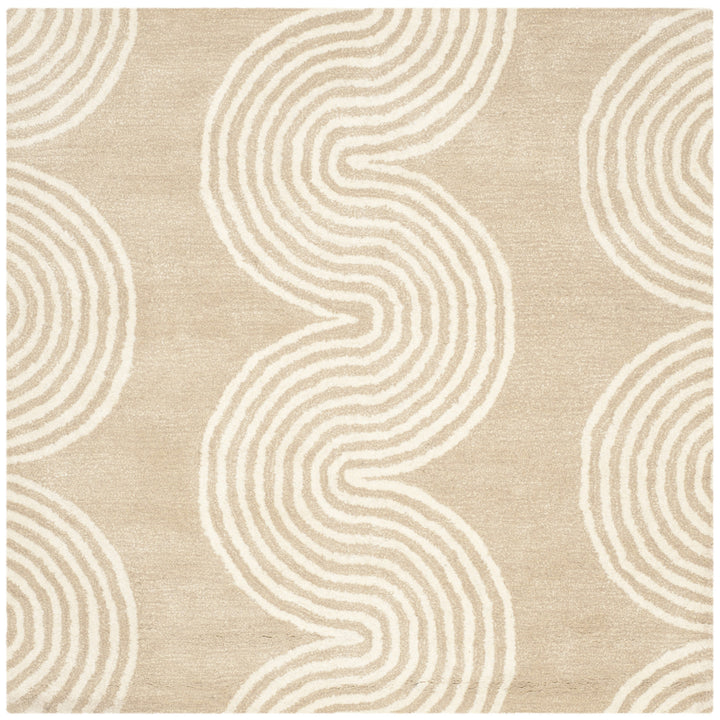 SAFAVIEH Chatham CHT761H Handmade Beige / Ivory Rug Image 6