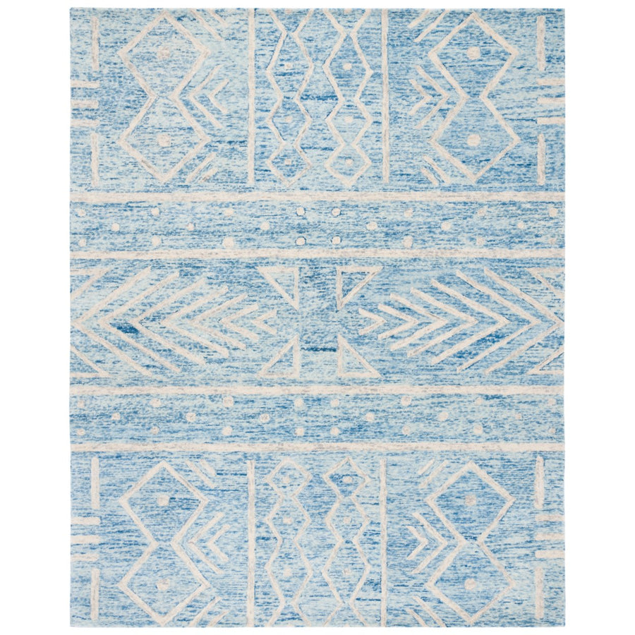 SAFAVIEH Chatham CHT764B Handmade Blue / Ivory Rug Image 1