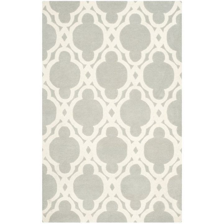 SAFAVIEH Chatham CHT762E Handmade Grey / Ivory Rug Image 1