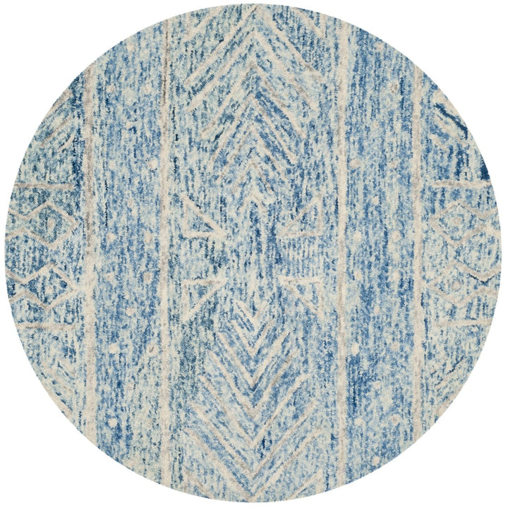 SAFAVIEH Chatham CHT764B Handmade Blue / Ivory Rug Image 4