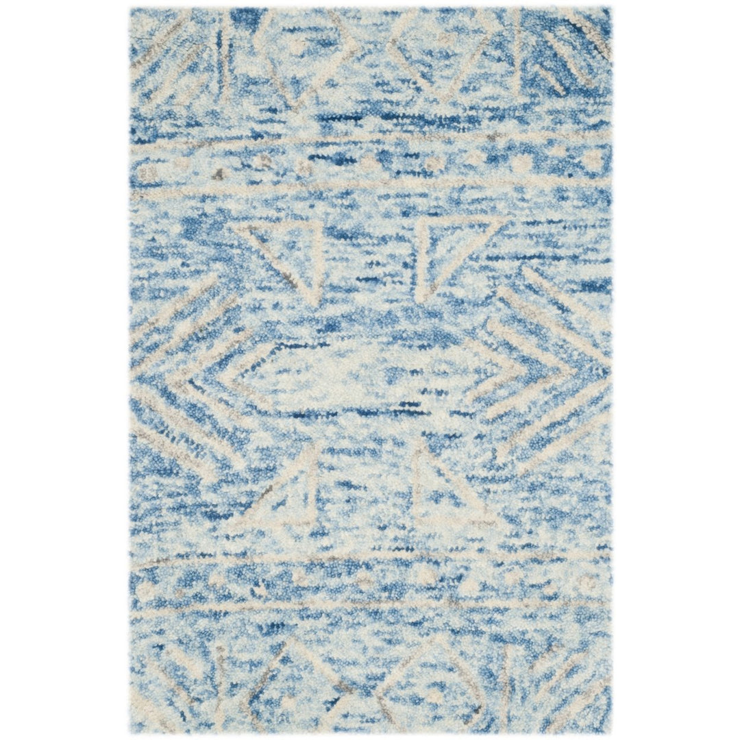 SAFAVIEH Chatham CHT764B Handmade Blue / Ivory Rug Image 8