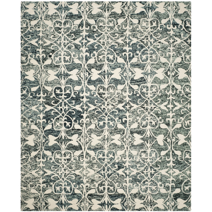 SAFAVIEH Chatham CHT765D Handmade Charcoal / Ivory Rug Image 1