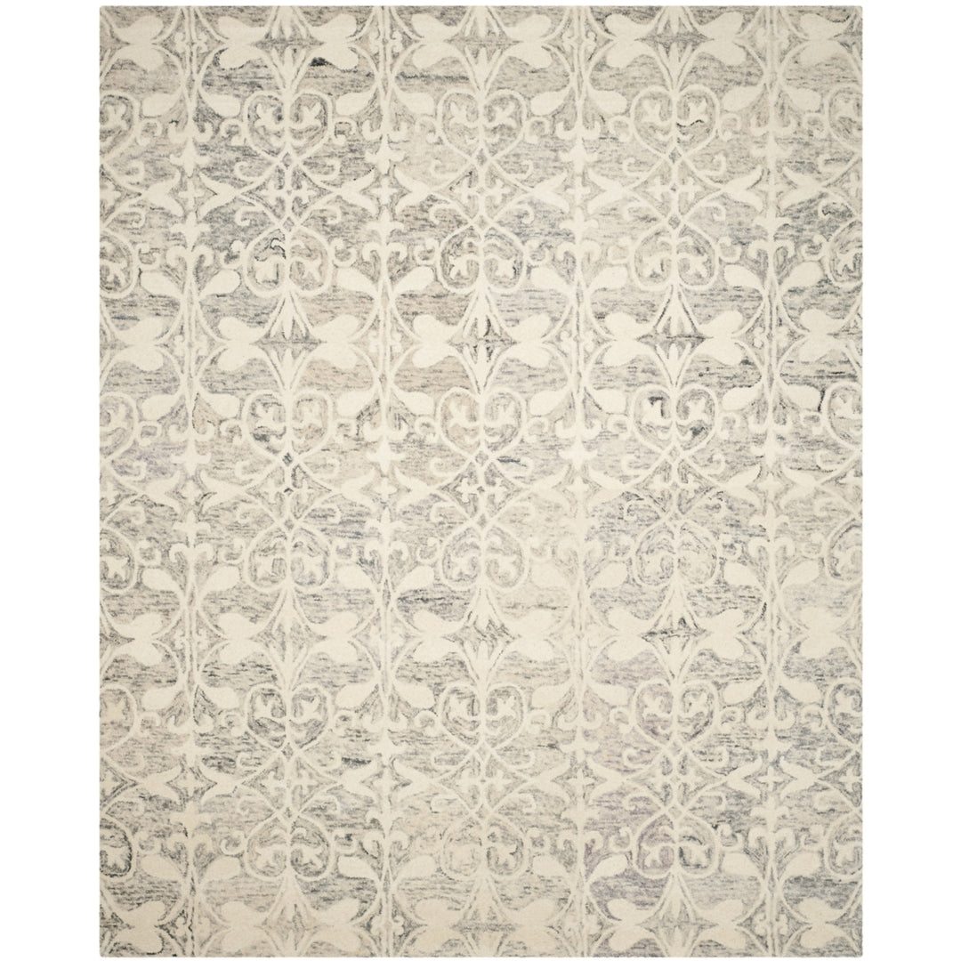 SAFAVIEH Chatham CHT765E Handmade Light Grey / Ivory Rug Image 1