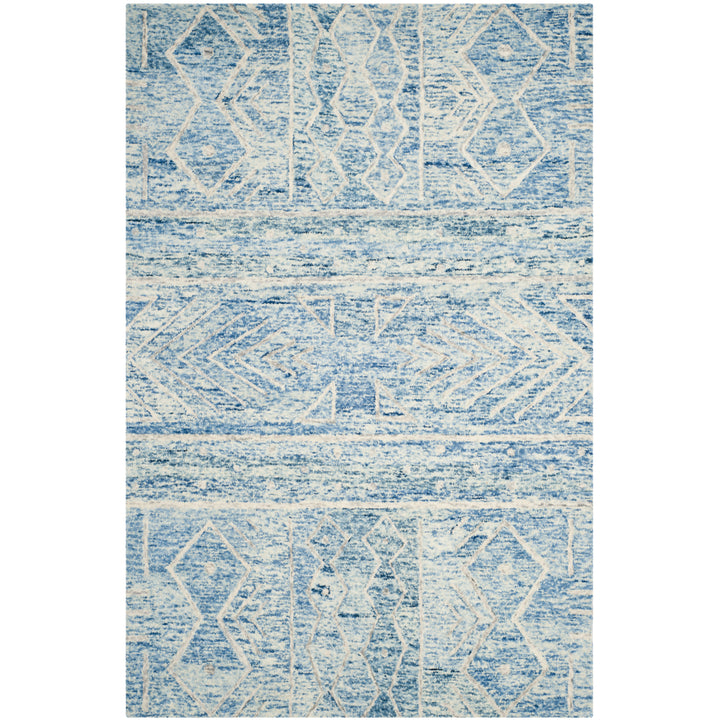 SAFAVIEH Chatham CHT764B Handmade Blue / Ivory Rug Image 11