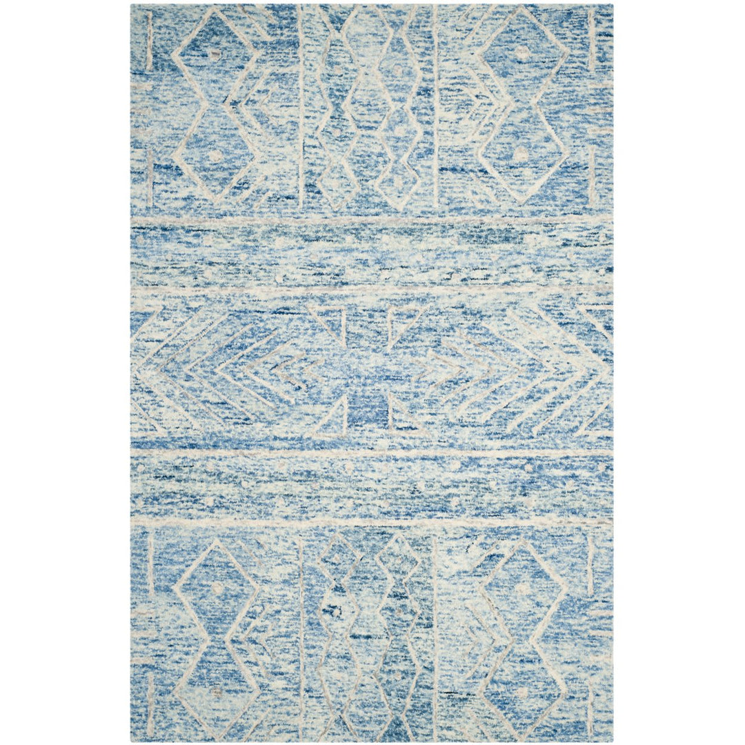 SAFAVIEH Chatham CHT764B Handmade Blue / Ivory Rug Image 1