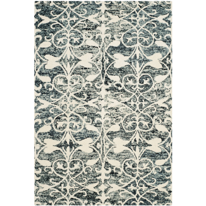 SAFAVIEH Chatham CHT765D Handmade Charcoal / Ivory Rug Image 5