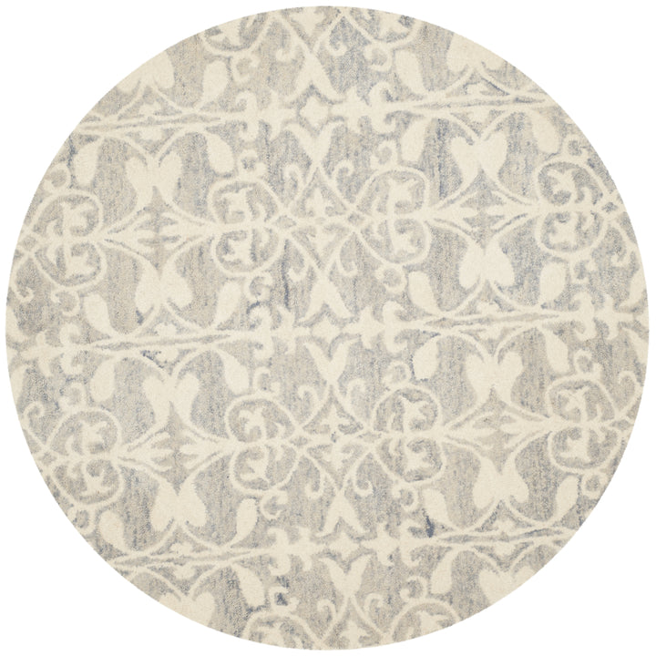 SAFAVIEH Chatham CHT765E Handmade Light Grey / Ivory Rug Image 4