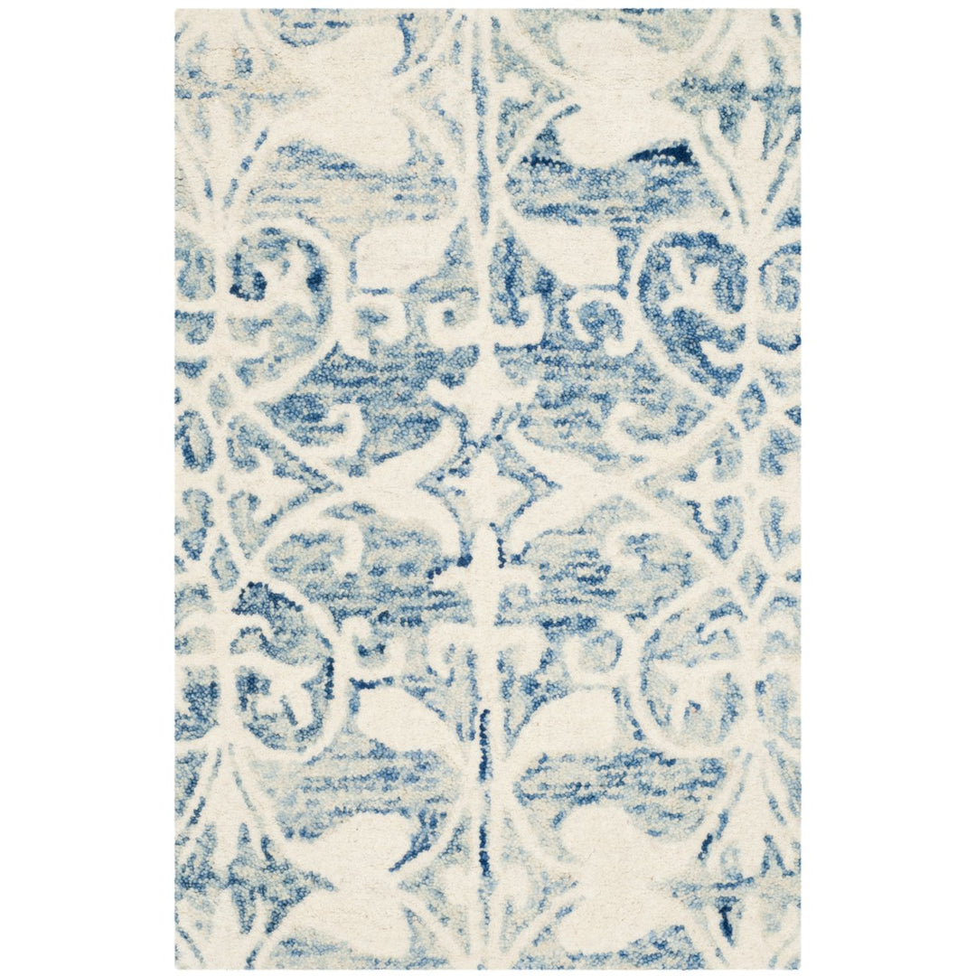 SAFAVIEH Chatham CHT765C Handmade Dark Blue / Ivory Rug Image 8