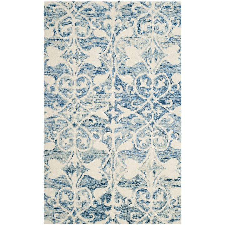 SAFAVIEH Chatham CHT765C Handmade Dark Blue / Ivory Rug Image 9