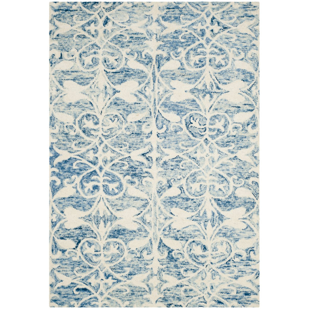 SAFAVIEH Chatham CHT765C Handmade Dark Blue / Ivory Rug Image 10