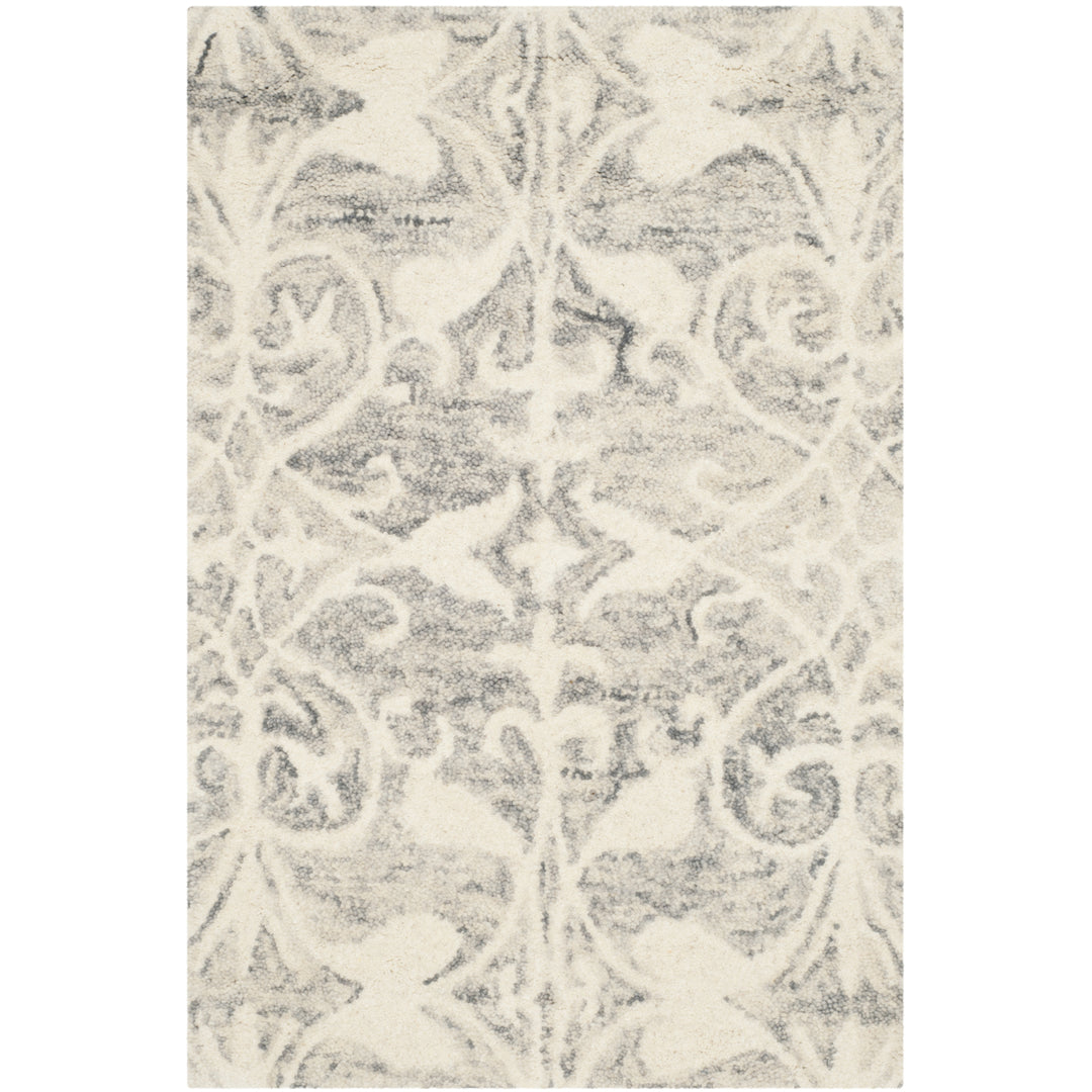 SAFAVIEH Chatham CHT765E Handmade Light Grey / Ivory Rug Image 8