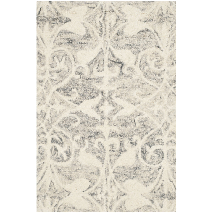 SAFAVIEH Chatham CHT765E Handmade Light Grey / Ivory Rug Image 8