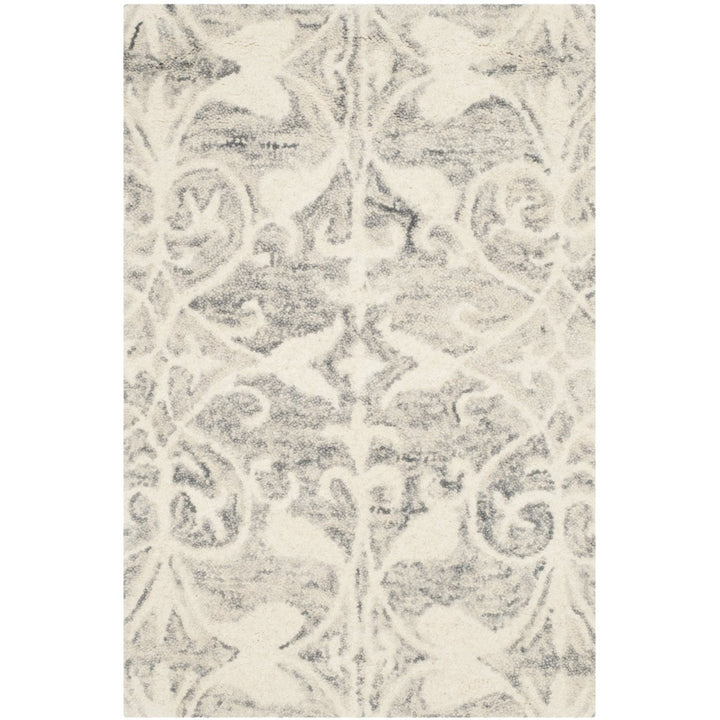 SAFAVIEH Chatham CHT765E Handmade Light Grey / Ivory Rug Image 1