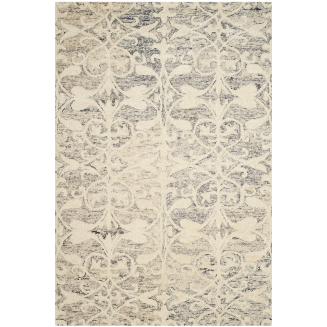 SAFAVIEH Chatham CHT765E Handmade Light Grey / Ivory Rug Image 10