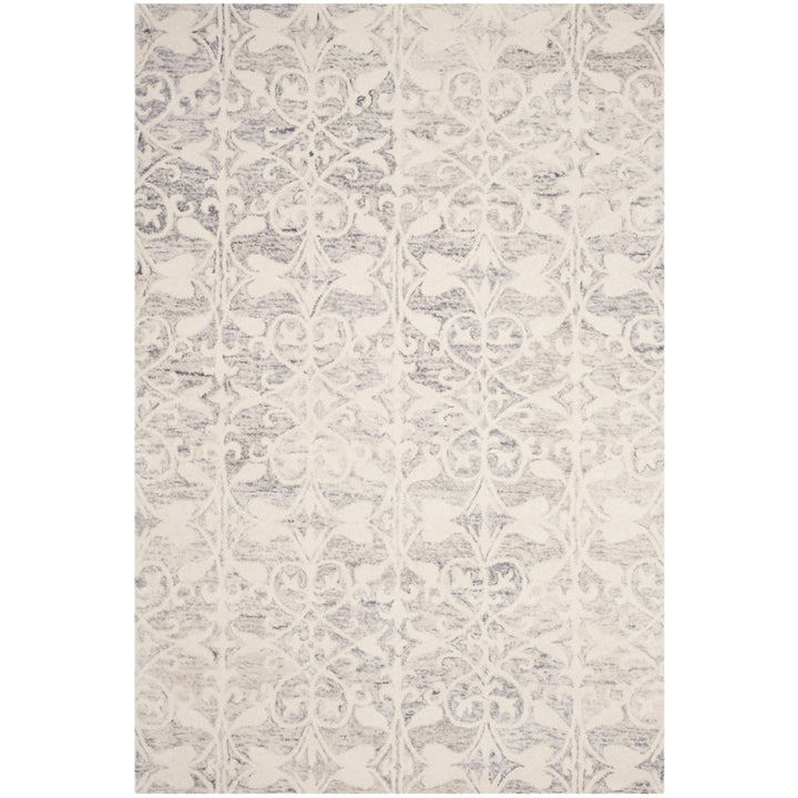 SAFAVIEH Chatham CHT765E Handmade Light Grey / Ivory Rug Image 11