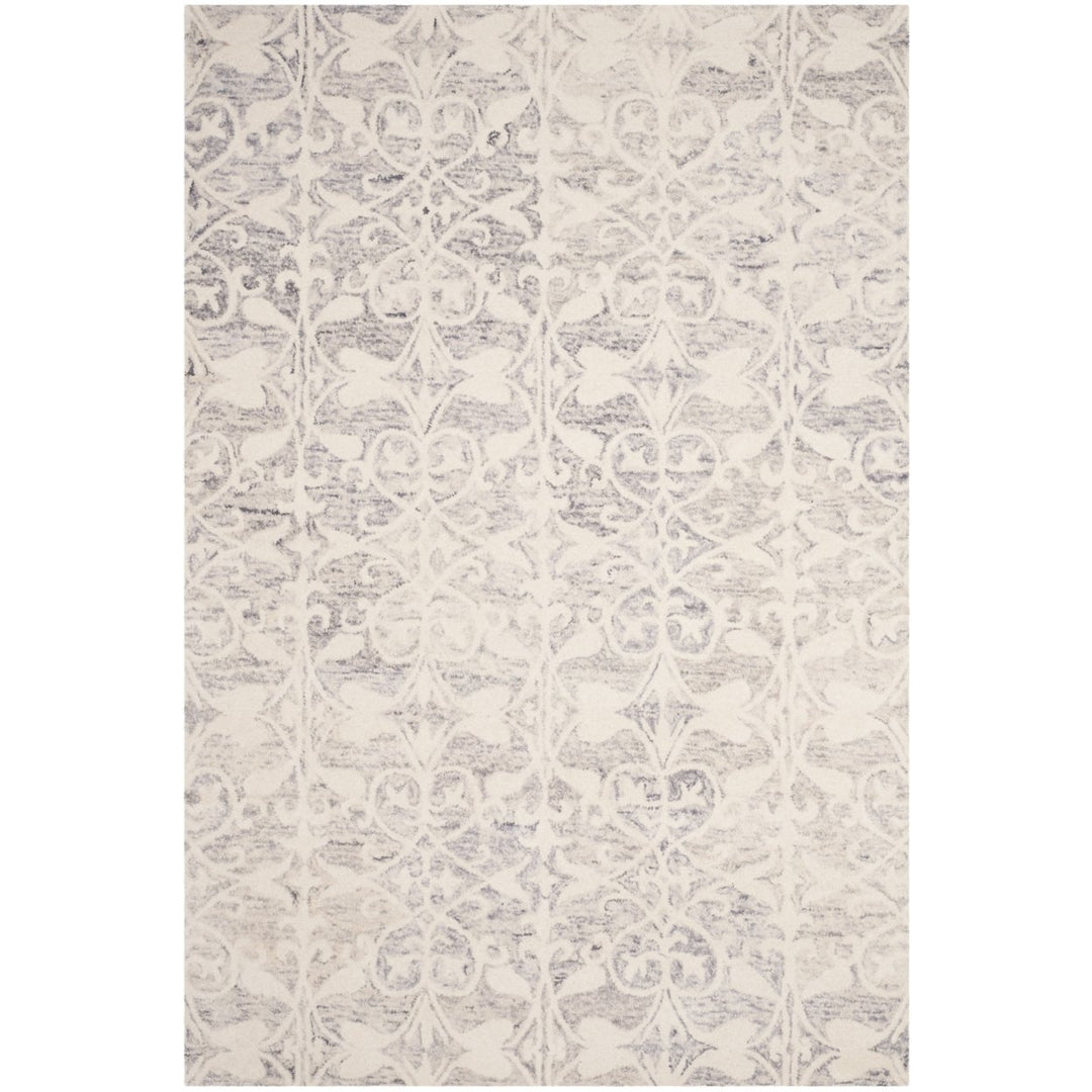 SAFAVIEH Chatham CHT765E Handmade Light Grey / Ivory Rug Image 1