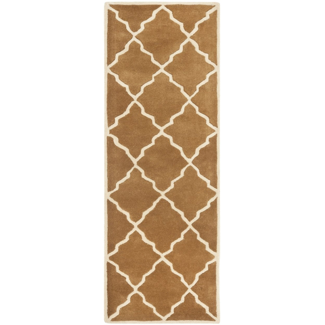 SAFAVIEH Chatham Collection CHT940C Handmade Brown Rug Image 5