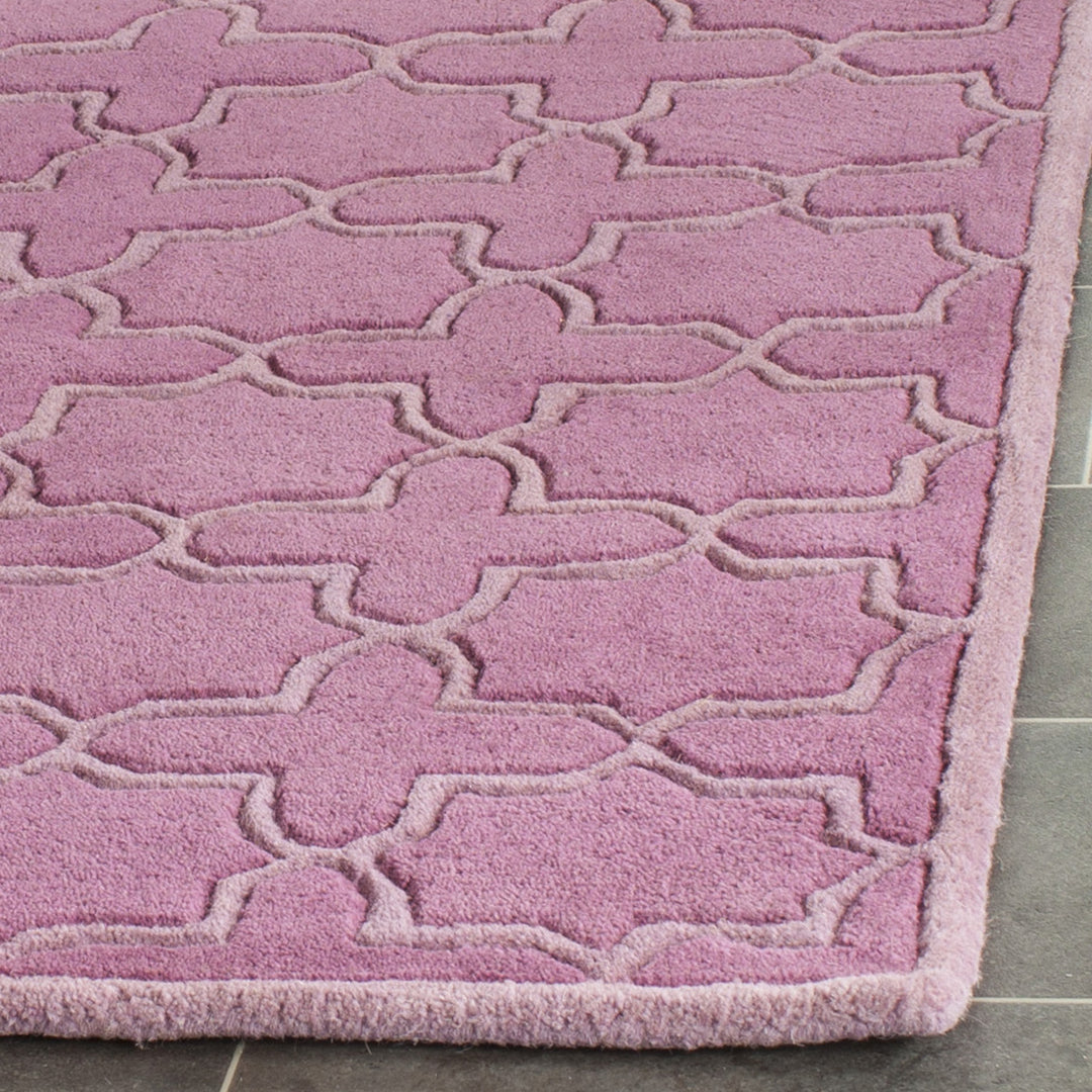 SAFAVIEH Chatham Collection CHT937D Handmade Pink Rug Image 7